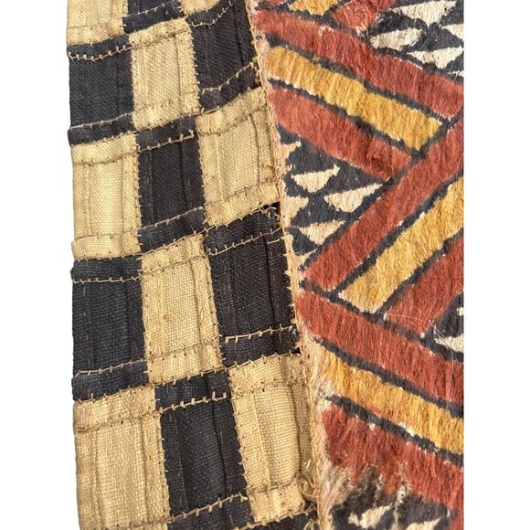 Antique Tribal Skirt Mens African Bark Textiles Kuba Dance - Picture 7 of 16